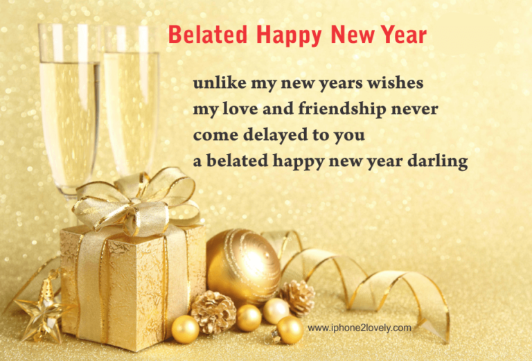 35 Belated Happy New Year 2024 Quotes Wishes & Images