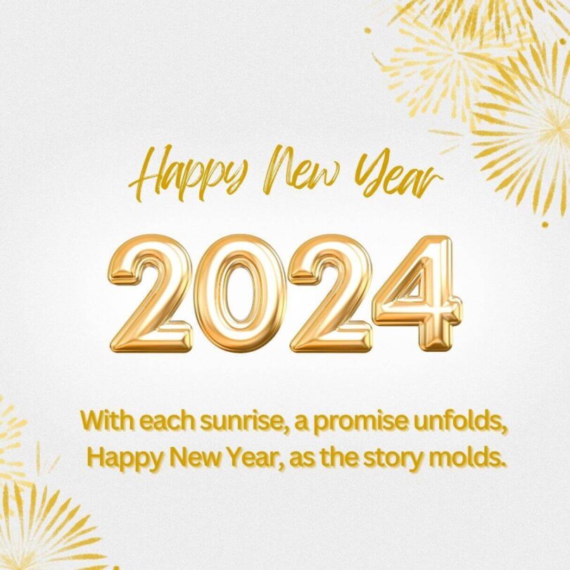 45 Short Poems To Wish Happy New Year 2025 Images Hug2Love   Happy New Year 2024 Short Poems 2024 810x810 