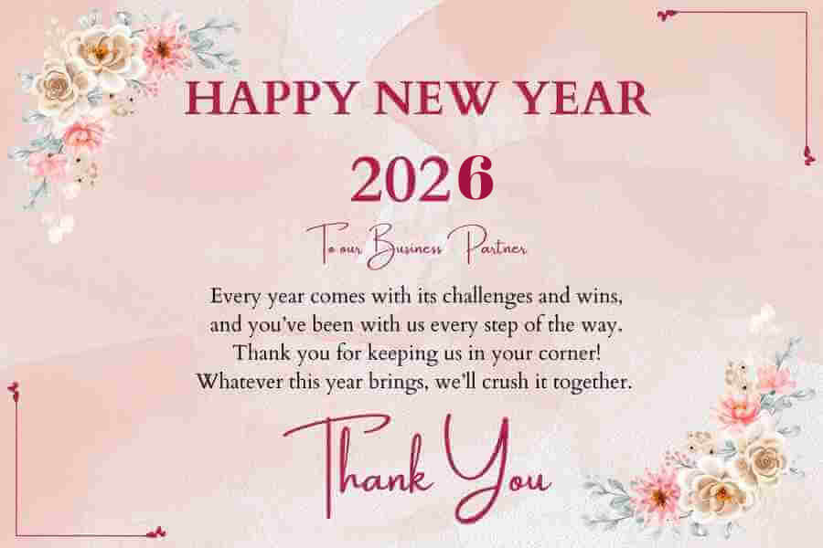 Happy New Year 2026 Wishes And Greeting For Buisness Partners And Clients