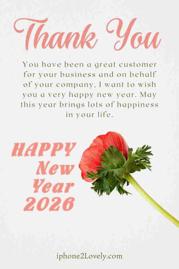 New Year 2026 Wishes For Your Loyal Customers