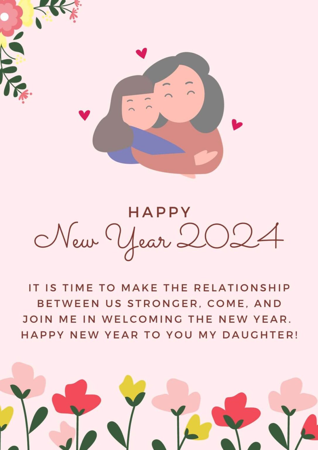 100+ Happy New Year 2025 Wishes for Daughter (With Images) Hug2Love