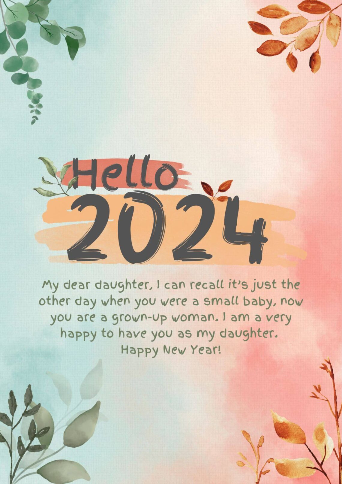 100+ Happy New Year 2025 Wishes for Daughter (With Images) Hug2Love