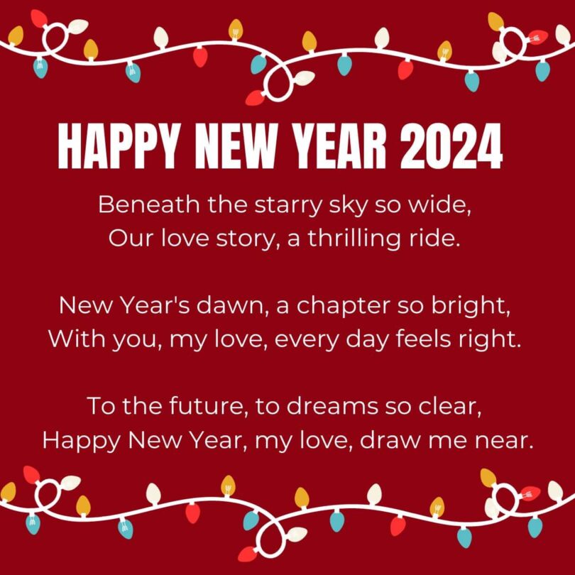 30 Romantic New Year 2025 Love Poems For Him Boyfriend   Romantic Happy New Year 2024 Love Poems For Boyfriend 810x810 