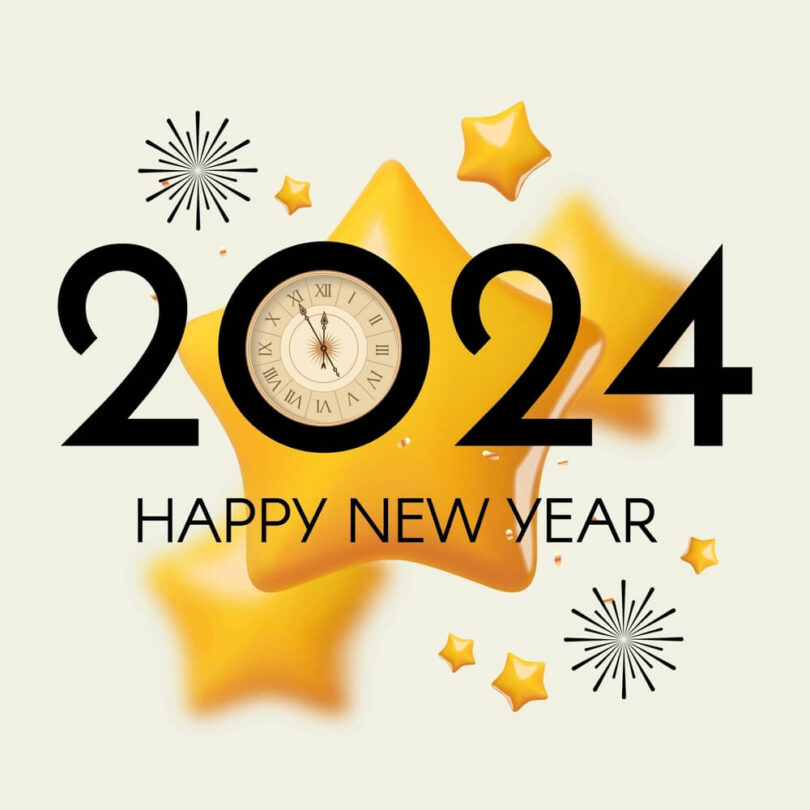 New Years Eve Time Clock 2024 810x810 