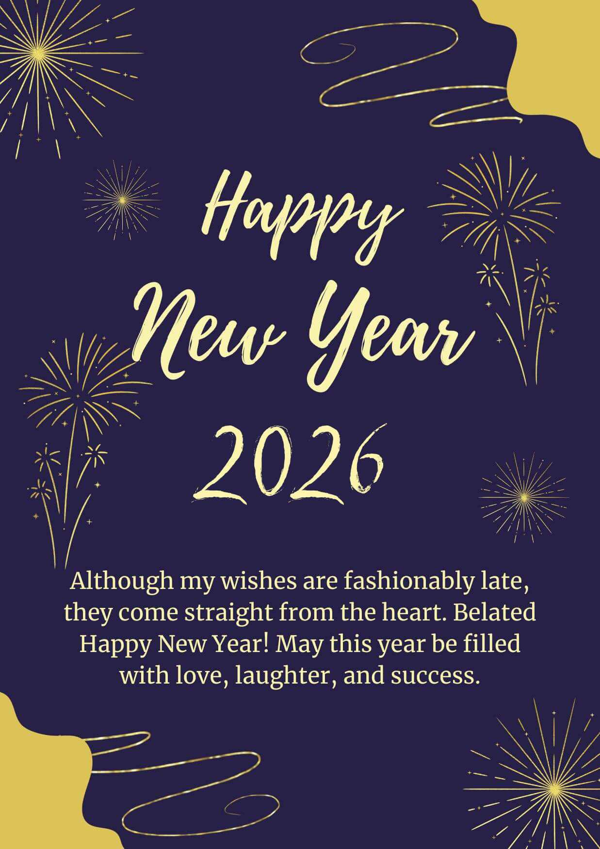 Belated Happy New Year Quotes And Wishes 2026