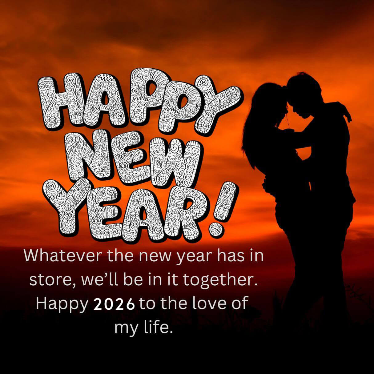 Cute 2026 Happy New Year Wishes For Boyfriend