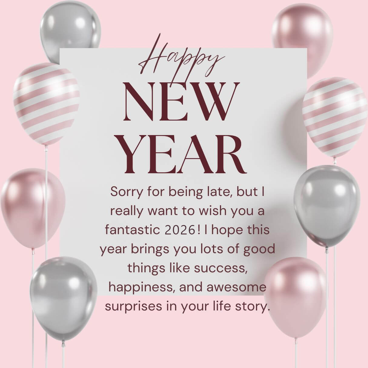Belated Happy New Year Wishes Quotes 2026