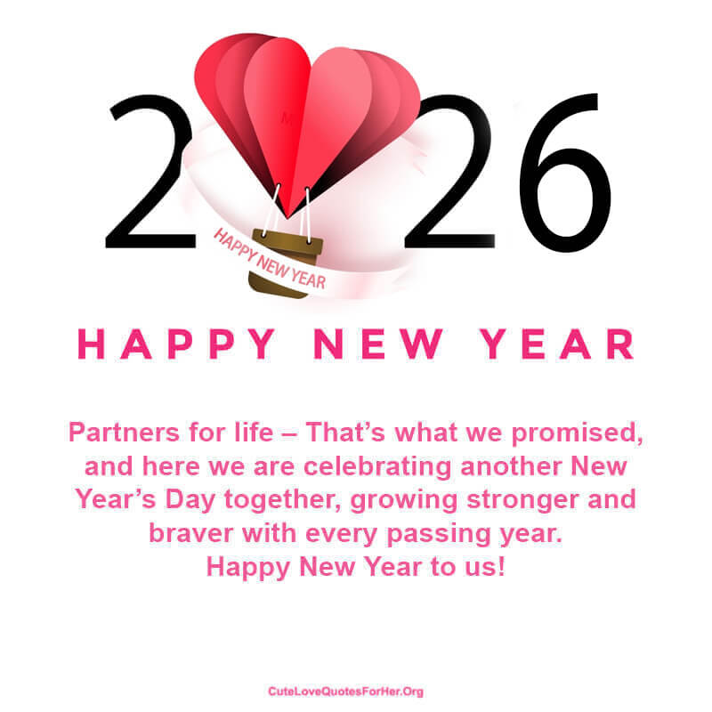 Happy New Year 2026 Love Quotes For Her